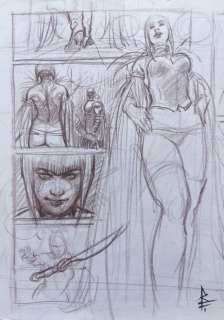 Riccardo Federici - Riccardo Federici - Studio preliminare - Page volante - Exemplaire unique