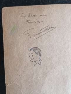 Willy Vandersteen | Vandersteen, Willy - Opdrachttekening in Suske en Wiske TV-39 - De Gouden Cirkel - Broché - EO - (1960) | Catawiki