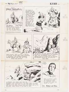 John Cullen Murphy ’’Prince Valiant’’ Sunday Comic Strip Original Artwork -- #2732 Dated 18 June 1989 | Nate Sanders