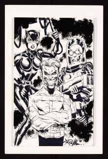Joker, Catwoman, and Mr. Freeze Sketch by Ron Williams | mycomicshop.com