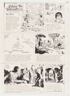 John Cullen Murphy ’’Prince Valiant’’ Sunday Comic Strip Original Artwork -- #3353 Dated 13 May 2001 | Nate Sanders