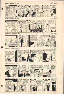 Gould - DICK TRACY, Daily Proofs (08/19~08/24/1957) | Russ Cochran