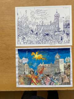 Kuijpers, Henk | Franka - Kerstkaart 2020 + inkleuring voor Grand Adventure III - (2019) | Catawiki