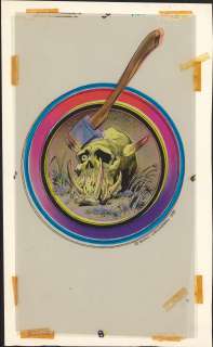 Wrightson - THE MONSTERS, Back, Color Key (1974) | Russ Cochran