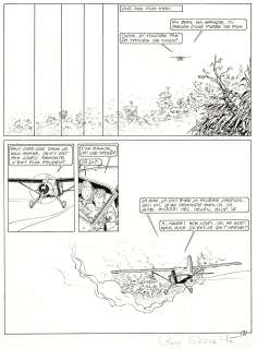 Sterne | Adler, Dernière mission, planche originale à l’encre de chine pour cet album paru en 1992 au Lombard. | Septimus