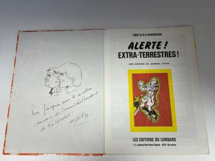 Tibet / a.P. Duchâteau | Ric Hochet T22 - Alerte ! Extra-terrestres ! + dédicace - C - Réédition - (1976) | Catawiki
