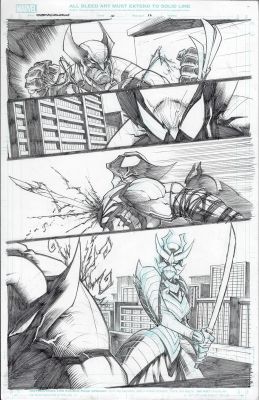 Spider-Man and Wolverine Issue 10 Page 12 vs Arachnix Gerardo Sandoval | Comix Art Studio