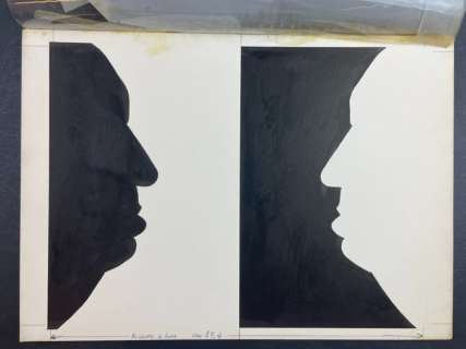 Karel Thole | Karel Thole - Super Hitchcock - Illustrazione originale per volume Omnibus Gialli - Page volante - Exemplaire unique - (1976) | Catawiki