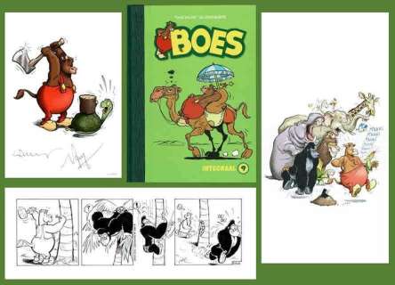Wil Raymakers, Thijs Wilms | Boes - Luxe editie Boes Integraal deel 9 - Genummerd 10/80 - Met originele strook + ex-libris - Cartonné - EO (2019) | Catawiki