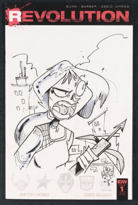 Drew Rausch | Scarlett (GI Joe) Sketch by Drew Rausch on Revolution (2016 IDW) 1RI.D | mycomicshop.com