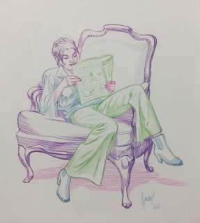 Biancarelli, Franck - Biancarelli, Franck - Dessin original couleur - Karmela Krimm - (2022)