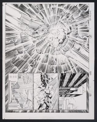 Klaus Janson, John Romita Jr. | Original Art from World War Hulk #1 (2007) Pages 27-28 Pencils by John Romita Jr., Inks by Klaus Janson | mycomicshop.com