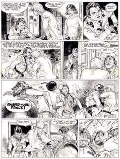 Hermann | Bernard Prince Planche originale Ã  l’encre de chine n°15 parue | Cornette de St Cyr