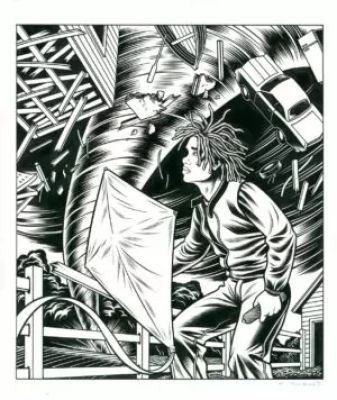 Charles Burns | Tornado – illustration originale | La Galerie de la Bande Dessinée