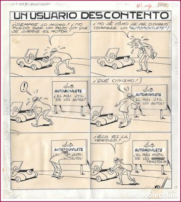 Josep Coll - Dibujo original portada TBO