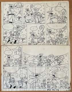 Peter de Smet | Peter de Smet - Originele pagina De generaal (32 x 42 cm) - Page volante | Catawiki