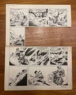 Tibet (Gilbert Gascard) & Mittéï | Tibet (Gilbert Gascard) & Mittéï - Originele (onvolledige) pagina (p.6) - Les aventures des 3A / 3L T3 - L’épreuve du feu - (1968) | Catawiki