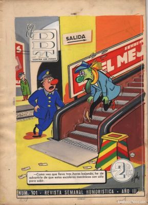 Portada original para el n. 101 de la revista DDT por Cifré | todocoleccion (Buy It Now)
