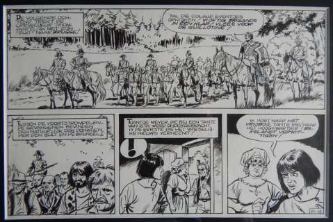 Leemans, Hec | Original half page (strip 18)  - Bakelandt 21  - De Zwarte Griffioen  - (1983) | Catawiki