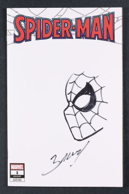 Mark Bagley | Spider-Man #1C (2022) Sketch Cover | mycomicshop.com (Buy It Now)