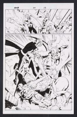 Anderson Silva | Original Art from Nova #20 (2009) Page 13 Pencils by Wellinton Alves, Inks | mycomicshop.com (Buy It Now)