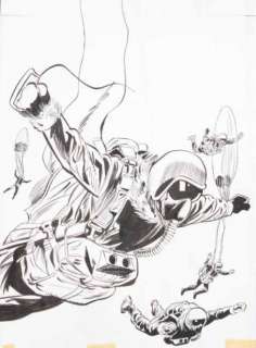 Weinberg Albert | Â«Dan CooperÂ» Dessin Ã  l’encre de Chine et sa mise en couleurs | Tessier Sarrou