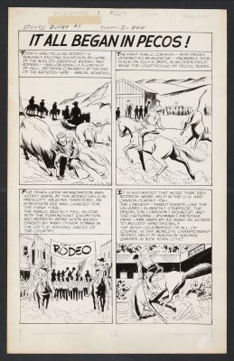Joe Giella | Original Art from Stoney Burke #1 (1963) Inside Front Cover Pencils by Mike Sekowsky, Inks | mycomicshop.com