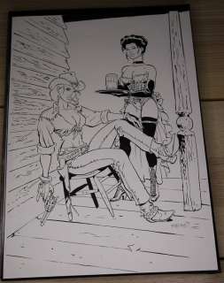 Meynet, Félix | Meynet, Félix - Dessin original - Hommage à Angela - (2006) | Catawiki