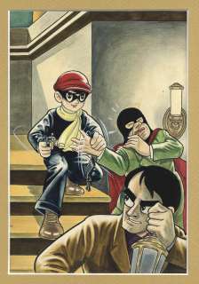 Jiro Kuwata Hand-Drawn Color Manuscript Phantom Detective