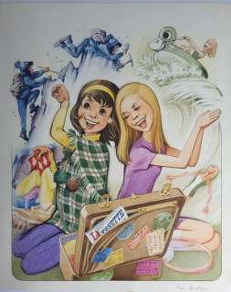 Bonnet, René | Bonnet, René - Dessin original couleur - Les Aventures de Lisette - (1957) | Catawiki