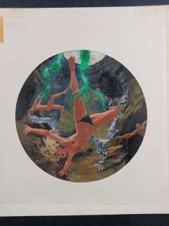 Karel Thole, William Tenn | Urania n. 730 - Karel Thole - Originale di Copertina "Gli Uomini Nei Muri" - Page volante - Exemplaire unique - (1977) | Catawiki