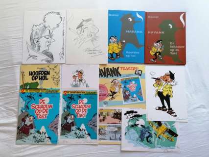 Danier | Havank - 5 albums met 5x originele tekening in album + 2x originele tekening los + 4x ex-libris - Cartonné - EO - (2006/2009) | Catawiki