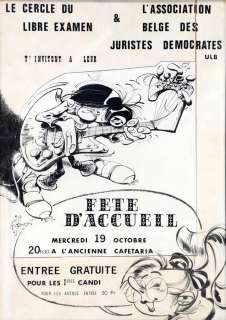 Franquin | Gaston, illustration Ã  l’encre de Chine réalisé… | Millon