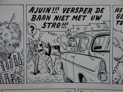Pom (Jozef Van Hove) | Pom (Jozef van Hove) - Originele pagina (strook 35 t/m 38) Piet Pienter en Bert Bibber 18 - De dubbel-koolzure-soda-bom - (1962) | Catawiki