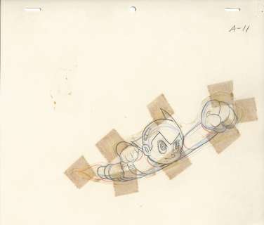 Osamu Tezuka Hand-Drawn Anime Genga "Astro Boy (Tetsuwan Atom)" 2 pieces | Mandarake (Big Web)
