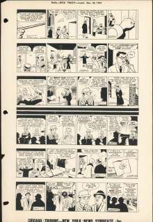 Gould - DICK TRACY, Daily Proofs (12/30/57~01/04/1958) | Russ Cochran