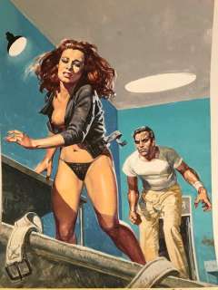 Alessandro Biffignandi | Non Stop #2 - A. Biffignandi - Original Cover "Vendetta & Seduzione" - cm - Page volante - Exemplaire unique - (1990) | Catawiki