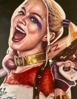Victor Hugo | Harley Quinn - Original artwork - Dimensiones: 70 x 50 cm. - (2022) | Catawiki