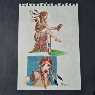 Kéramidas, Nicolas | Kéramidas, Nicolas - Dessin original couleur - Luuna - (2001) | Catawiki