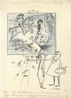 Georges Pichard | Illustration pour Le Rire, 78, mars 1958 | Galerie 9ème Art