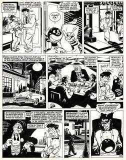 Ben Radis - Lot 364 - Gomina, Le point du jour, planche originale à l’encre de chine.