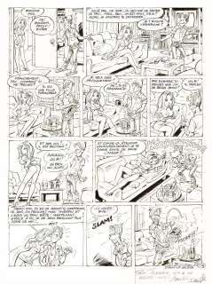 Dany | Blagues coquines, planche originale à l’encre de chine. | Septimus