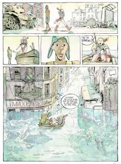 Merwan | Mécanique céleste, planche originale à l’encre de chine et à l’aquarelle. | Septimus