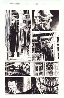Steve Epting - captain america #1 p. 5 - 1st cameo app of the winter soldier - red skull and aleksander lukin - 2005