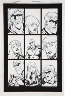Mike Norton and Wayne Faucher Green Arrow/Black Canary #9 page 1 Original Art (DC, 2008). This fine portrait -