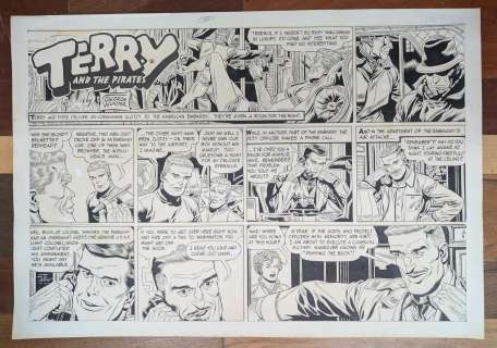 Wunder-TERRY AND THE PIRATES- Original Sunday Page (1968) | Russ Cochran