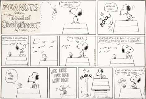 Charles Schulz Peanuts Sunday Comic Strip Original Art dated 8-9-70 (United Feature Syndicate, 1970). Fans of - | Heritage