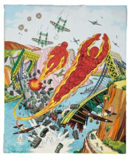 Alex Schomburg Marvel Mystery Comics #43 Cover Re-Creation Painting Original Art (undated). Alex Schomburg was - | Heritage