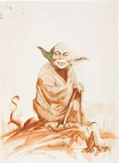 Jack Rickard Mad #220 Alfred as Yoda Cover Preliminary Illustration Original Art (EC, 1981). "What, me Yoda? -