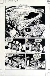 Mike Sellers inker - Weapon X #3 - Original page - EO